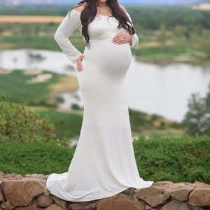 Off white maternity dress